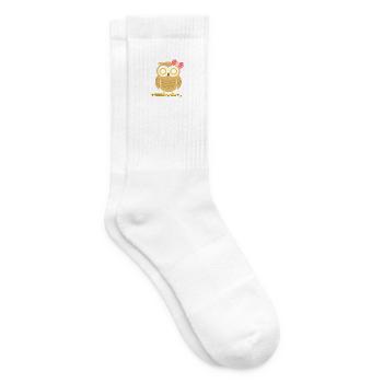Uhu Eule Süß - Tennissocken - Weiß - Rechts
