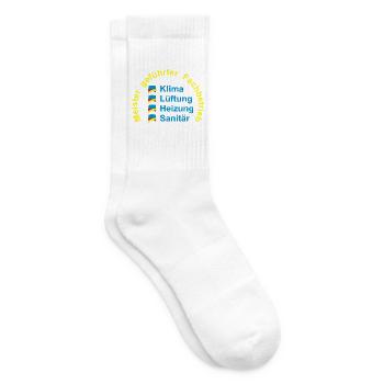 Klima Lüftung Heizung Sanitär - Meister - Tennissocken - Weiß - Rechts