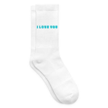 WEIHNACHTEN. JAHR. JAHRESTAG. RUHESTAND. FEST. HERZ. - Tennissocken - Weiß - Rechts