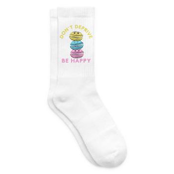NICHT BERAUBEN SEI GLÜCKLICH - Tennissocken - Weiß - Rechts