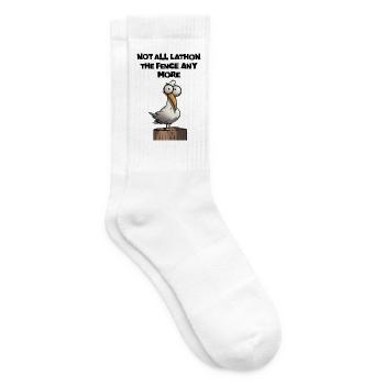 Witziger Spruch Englisch lustig Sticker - Tennissocken - Weiß - Rechts