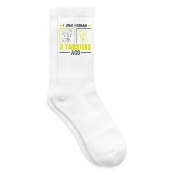 Ich war vor 2 Tarsiers normal Tier Tarsier Lover - Tennissocken - Weiß - Rechts