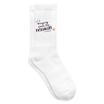 Bringing Down the Patriarchy - Tennissocken - Weiß - Rechts