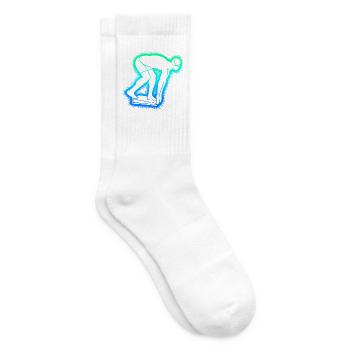 Schwimmer Schwimmen Kinder Herren Jungen Schwimm - Tennissocken - Weiß - Rechts