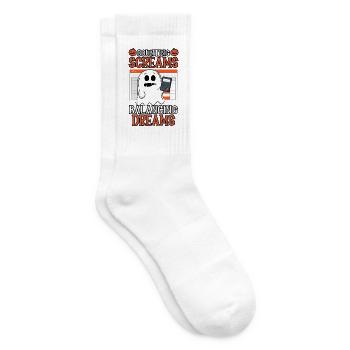 Zählende Schreie Ausgleichende Träume Halloween - Tennissocken - Weiß - Rechts