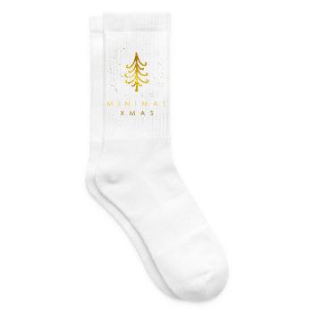 Minimalistische Weihnachten - Tennissocken - Weiß - Rechts