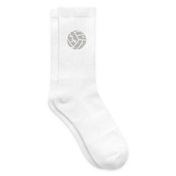 Volleyball Vintage Ball – Wasserball Retro - Tennissocken - Weiß - Rechts