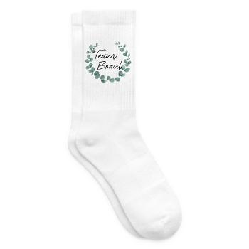 Team Braut - Junggesellinnenabschied - Tennissocken - Weiß - Rechts