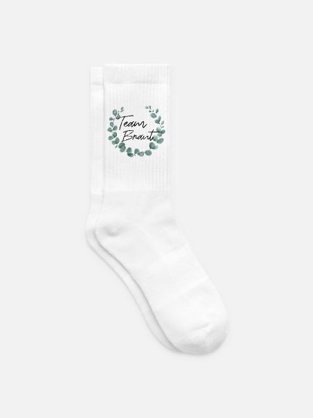 Team Braut - Junggesellinnenabschied - Tennissocken - Weiß
