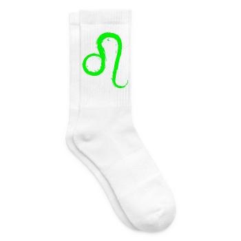 Löwe Leo Sternzeichen Design Symbol Grün Neu - Tennissocken - Weiß - Rechts