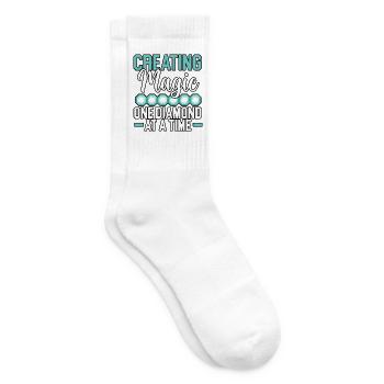 Diamantmalerei Handwerkszeug Diamantmaler - Tennissocken - Weiß - Rechts