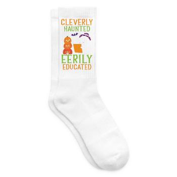 Clevere Spukgestalten Schaurig gebildeter Lehrer H - Tennissocken - Weiß - Rechts