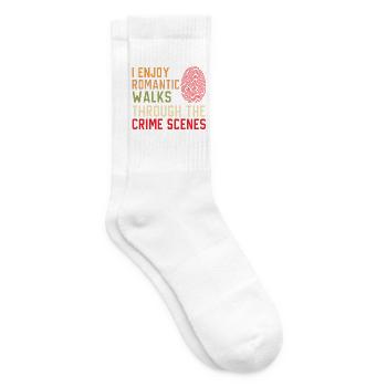 Ich genieße romantische Spaziergänge durch die Tat - Tennissocken - Weiß - Rechts