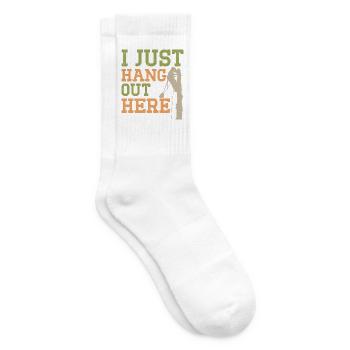 Ich hänge hier nur rum Baumpfleger Baumpfleger - Tennissocken - Weiß - Rechts