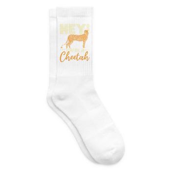 Du bist ein Gepard Wildlife Tier Zookeeper - Tennissocken - Weiß - Rechts