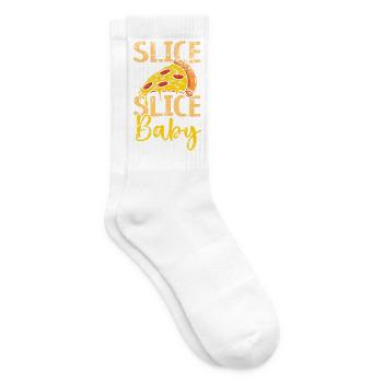 Slice Slice Baby Pizza Italienisches Essen Pizza E - Tennissocken - Weiß - Rechts