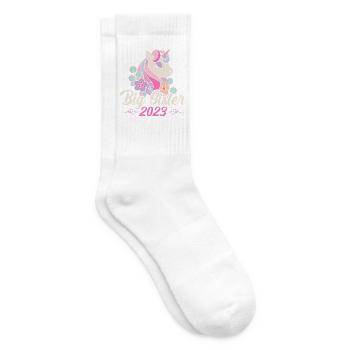 Big Sister 23 Einhorn Big Sis 23 - Tennissocken - Weiß - Rechts