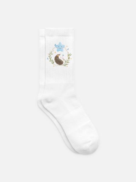 Süßer Baby Igel - Tennissocken - Weiß