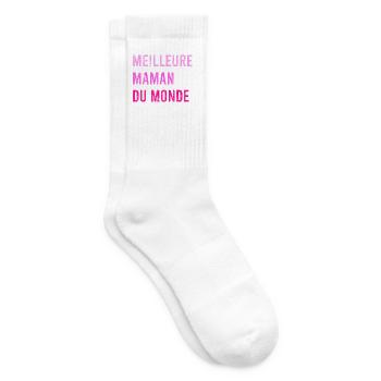 Meilleure Maman Du Monde - Tennissocken - Weiß - Rechts