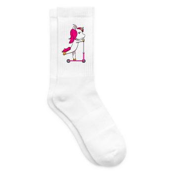 Unicorn Scooter - Tennissocken - Weiß - Rechts