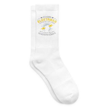Elektroniker Elektrik Elektriker - Tennissocken - Weiß - Rechts