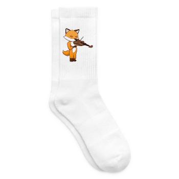 Violin Fox - Tennissocken - Weiß - Rechts