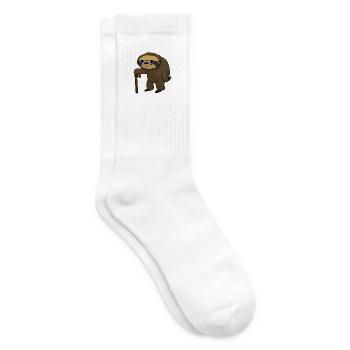 Opa Großvater Lustig - Tennissocken - Weiß - Rechts