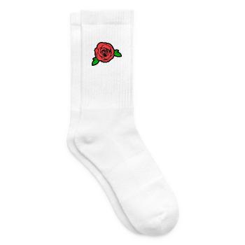 Rose - Tennissocken - Weiß - Rechts