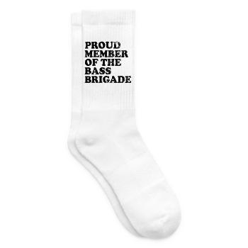 Proud Member of the Bass Brigade - schwarz - Tennissocken - Weiß - Rechts