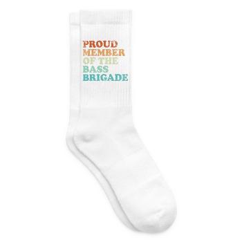 Proud Member of the Bass Brigade - retro hell - Tennissocken - Weiß - Rechts