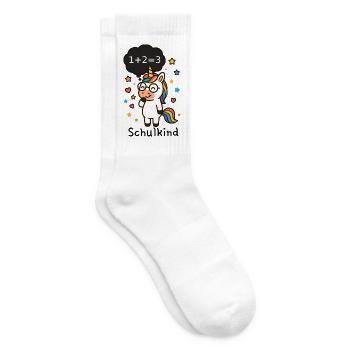 schulkind einhorn - Tennissocken - Weiß - Rechts