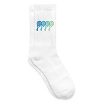 Padel-Tennis Padelspieler Padelschläger Padel - Tennissocken - Weiß - Rechts