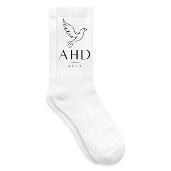 Hospizbewegung Gera - Flying Dove schwarz - Tennissocken - Weiß - Rechts
