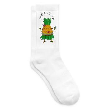 PiñaCutelada – süße Ananas mit Mocktail - Tennissocken - Weiß - Rechts