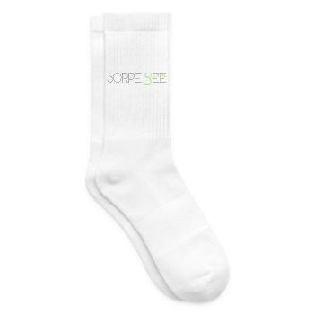Sorpesee Sauerland Motiv silber/hellgrün - Tennissocken - Weiß - Rechts