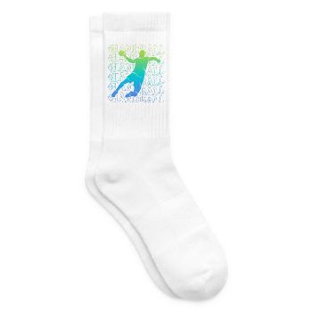 Handballspieler Handballer Jungen Handball Herren - Tennissocken - Weiß - Rechts
