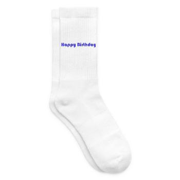 ALLES GUTE ZUM GEBURTSTAG. ALLES GUTE ZUM GEBURTSTAG. JAHRESTAG. - Tennissocken - Weiß - Rechts