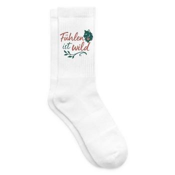 Fühlen ist wild shirts - weibliche relitaeten - Tennissocken - Weiß - Rechts