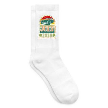 Geburtstagsgeschenk Juli 2020. - Tennissocken - Weiß - Rechts