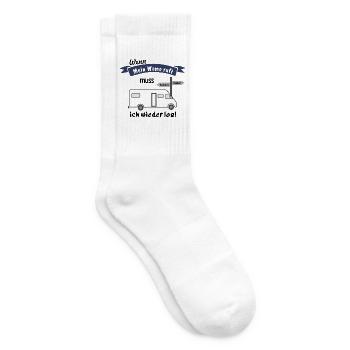 wenn mein womo ruft muss ich wieder los - Tennissocken - Weiß - Rechts