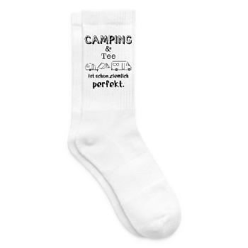 camping und tee - Tennissocken - Weiß - Rechts