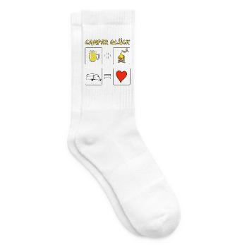 camper glück wohnwagen - Tennissocken - Weiß - Rechts