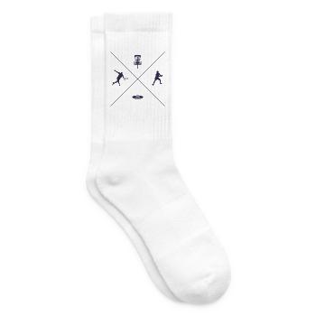 Disc Golf Spieler Discgolfer Design Discgolf - Tennissocken - Weiß - Rechts