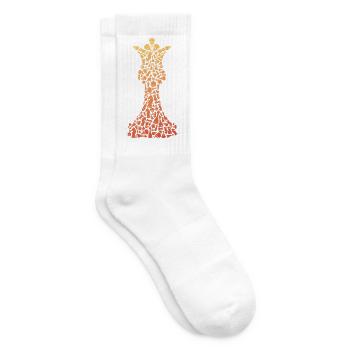 Schachfiguren Brettspiel Symbole Schach - Tennissocken - Weiß - Rechts
