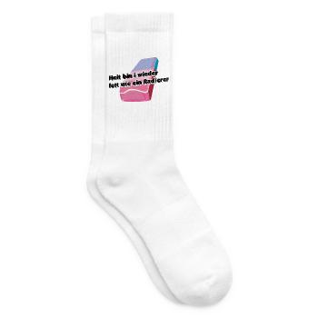 fett wie ein Radiere, österreichisch für betrunken - Tennissocken - Weiß - Rechts
