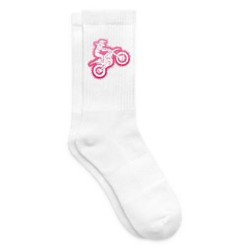 Dirt Biker Dirtbike Kinder Motorcross Frauen - Tennissocken - Weiß - Rechts