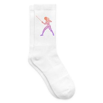Fechten Symbole Frauen Fechtsport Fechter - Tennissocken - Weiß - Rechts