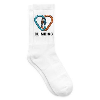 Klettern Karabiner Herz - Tennissocken - Weiß - Rechts