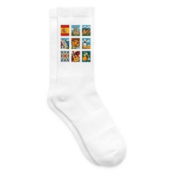 Spanien Briefmarken - Tennissocken - Weiß - Rechts