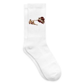 Die Erschaffung des Boxers - Tennissocken - Weiß - Rechts